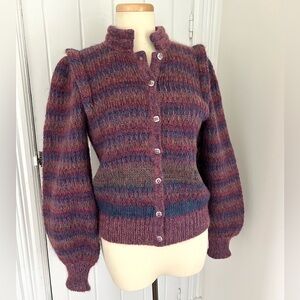 Vintage Italian Mohair Wool Mix Cardigan